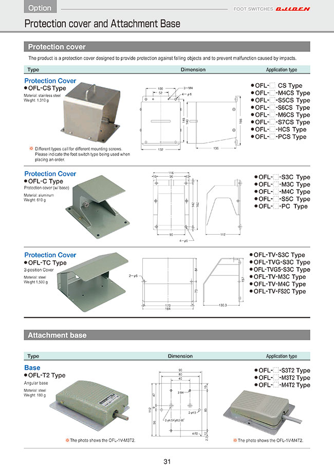 Ofl C Protective Cover Base Included By Ojiden Osaka Jido Denki Misumi Online Shop Select Configure Order